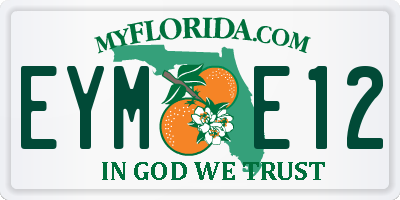 FL license plate EYME12