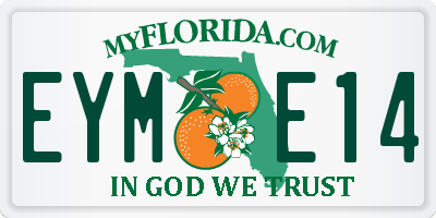 FL license plate EYME14