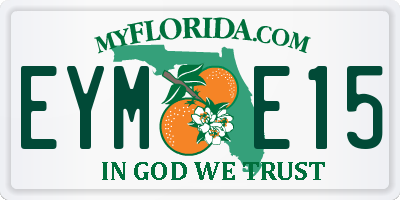 FL license plate EYME15