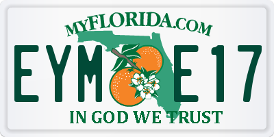 FL license plate EYME17