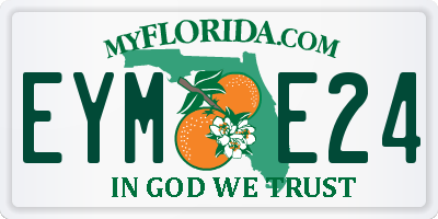 FL license plate EYME24