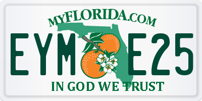 FL license plate EYME25