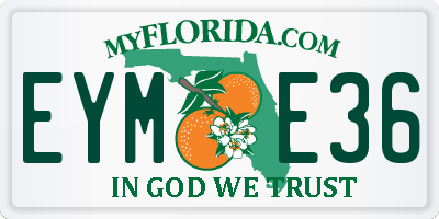 FL license plate EYME36