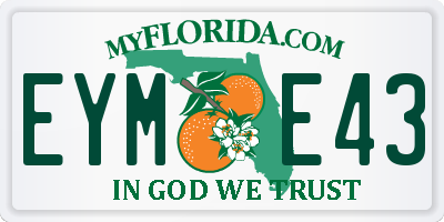 FL license plate EYME43