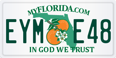 FL license plate EYME48