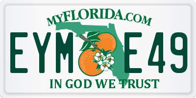 FL license plate EYME49