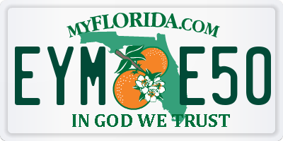FL license plate EYME50