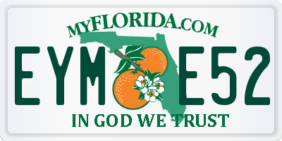 FL license plate EYME52