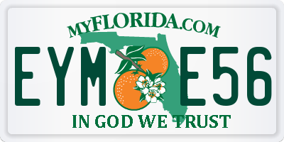 FL license plate EYME56