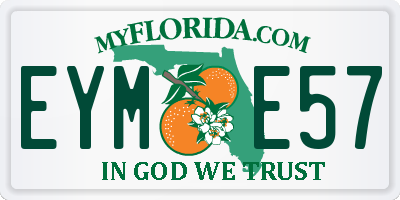 FL license plate EYME57