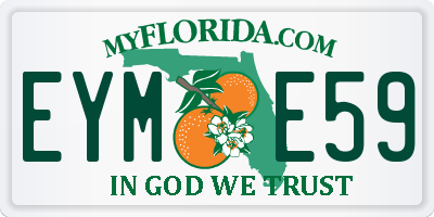 FL license plate EYME59