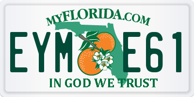FL license plate EYME61