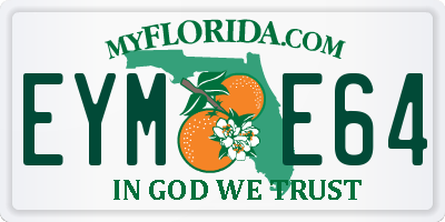 FL license plate EYME64