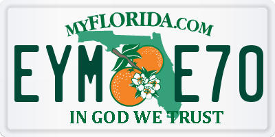 FL license plate EYME70