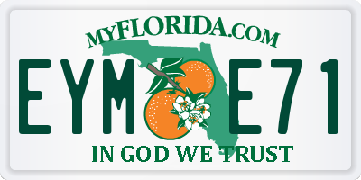 FL license plate EYME71