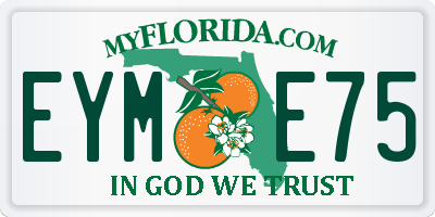 FL license plate EYME75