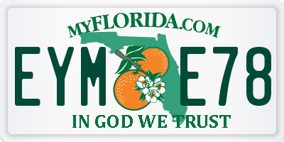 FL license plate EYME78