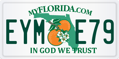 FL license plate EYME79