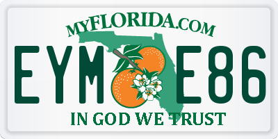 FL license plate EYME86