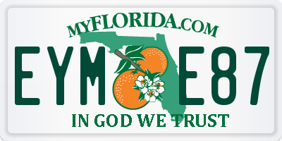 FL license plate EYME87