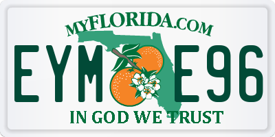 FL license plate EYME96