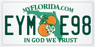 FL license plate EYME98