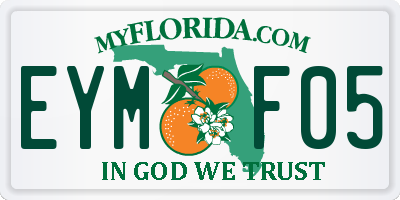 FL license plate EYMF05