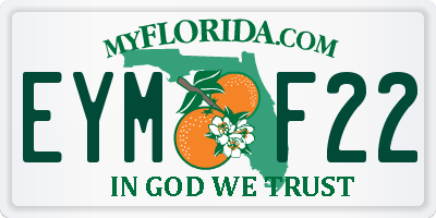 FL license plate EYMF22