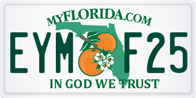 FL license plate EYMF25