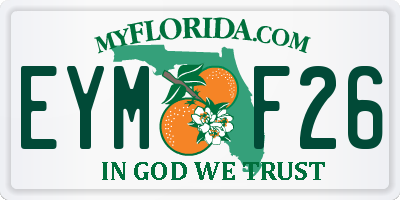 FL license plate EYMF26