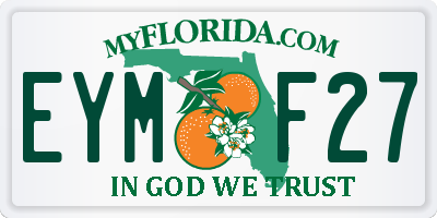 FL license plate EYMF27