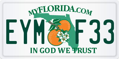 FL license plate EYMF33