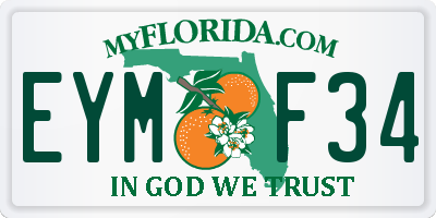 FL license plate EYMF34
