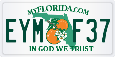 FL license plate EYMF37