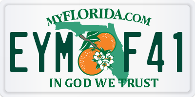 FL license plate EYMF41