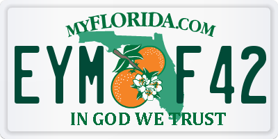 FL license plate EYMF42