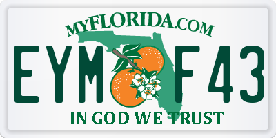 FL license plate EYMF43