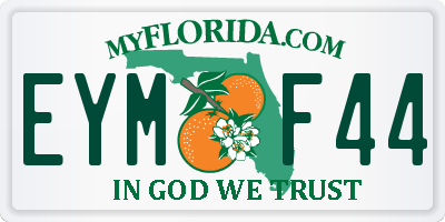 FL license plate EYMF44