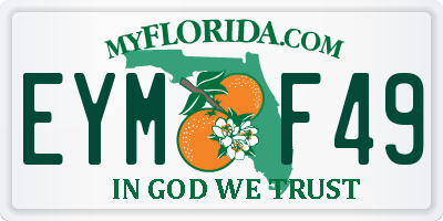 FL license plate EYMF49
