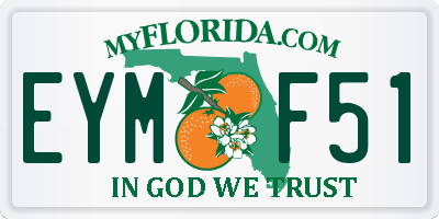 FL license plate EYMF51