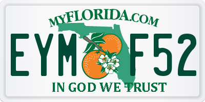 FL license plate EYMF52