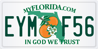 FL license plate EYMF56