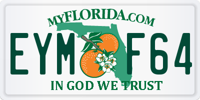 FL license plate EYMF64