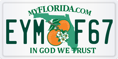 FL license plate EYMF67