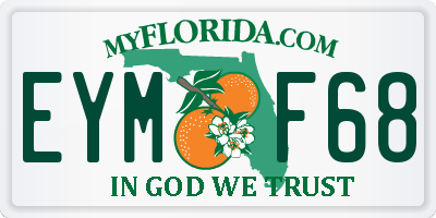 FL license plate EYMF68