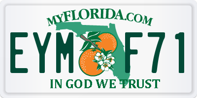 FL license plate EYMF71