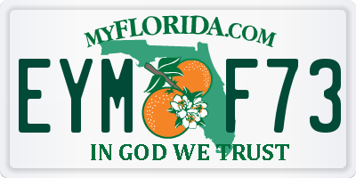 FL license plate EYMF73