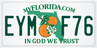 FL license plate EYMF76