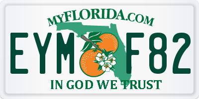 FL license plate EYMF82