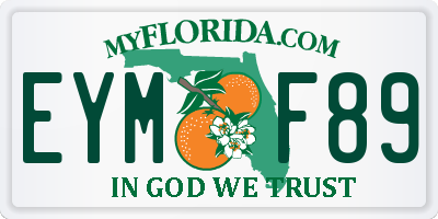 FL license plate EYMF89
